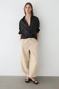 Flowing 100% ramie shirt