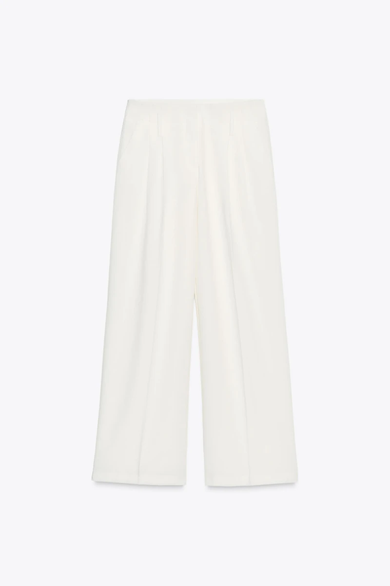 PANTALON LARGE À PINCES