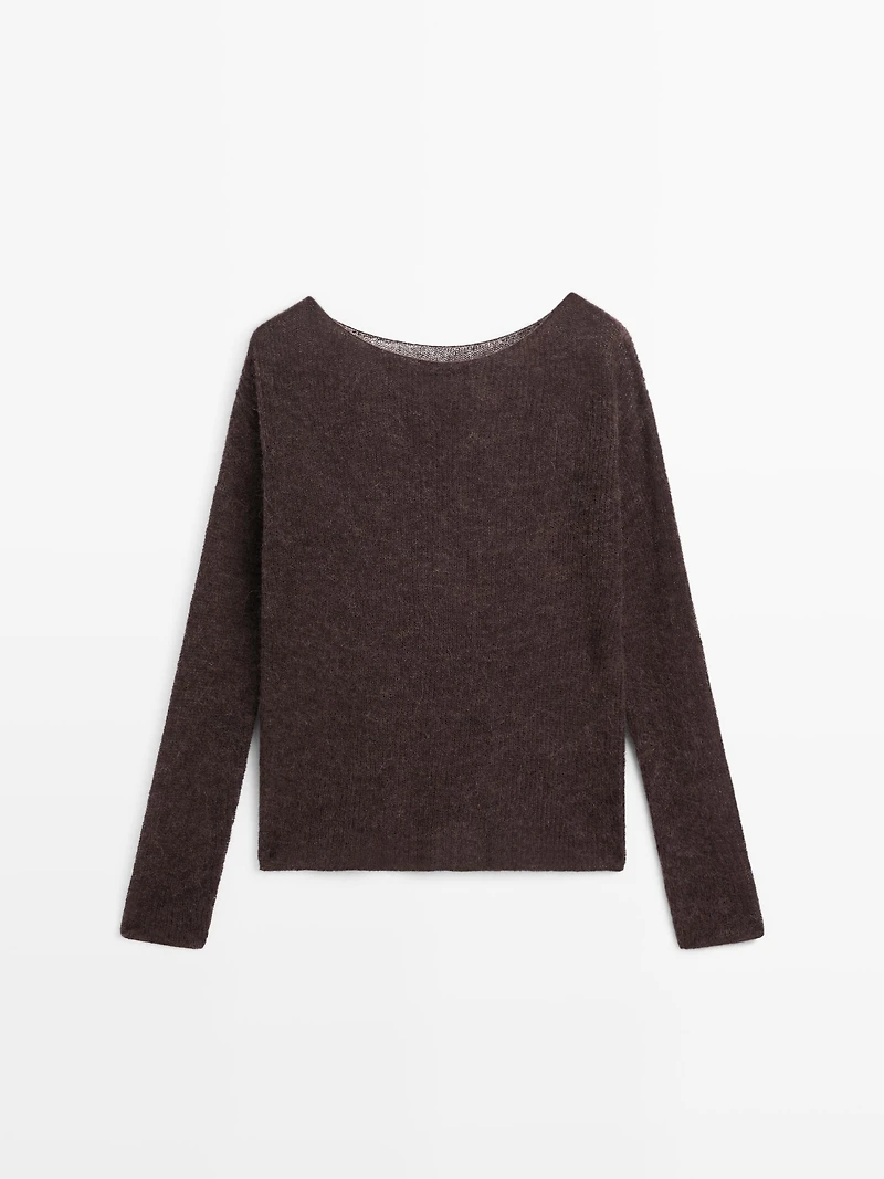 Pull maille laine et alpaga