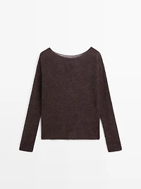 Pull maille laine et alpaga