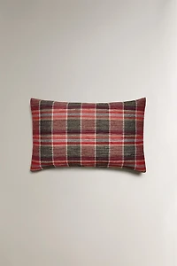CHECK THROW PILLOW COVER