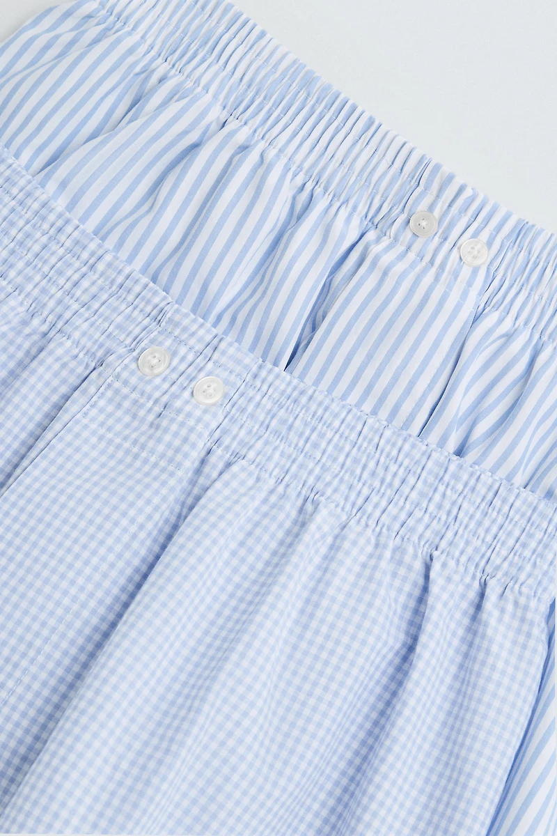 2-PACK COMBINATION POPLIN BOXERS