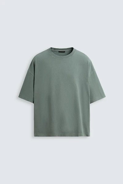 WASHED LIGHT WEIGHT BOXY FIT T-SHIRT