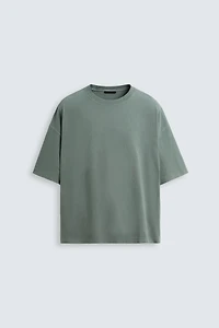 WASHED LIGHT WEIGHT BOXY FIT T-SHIRT