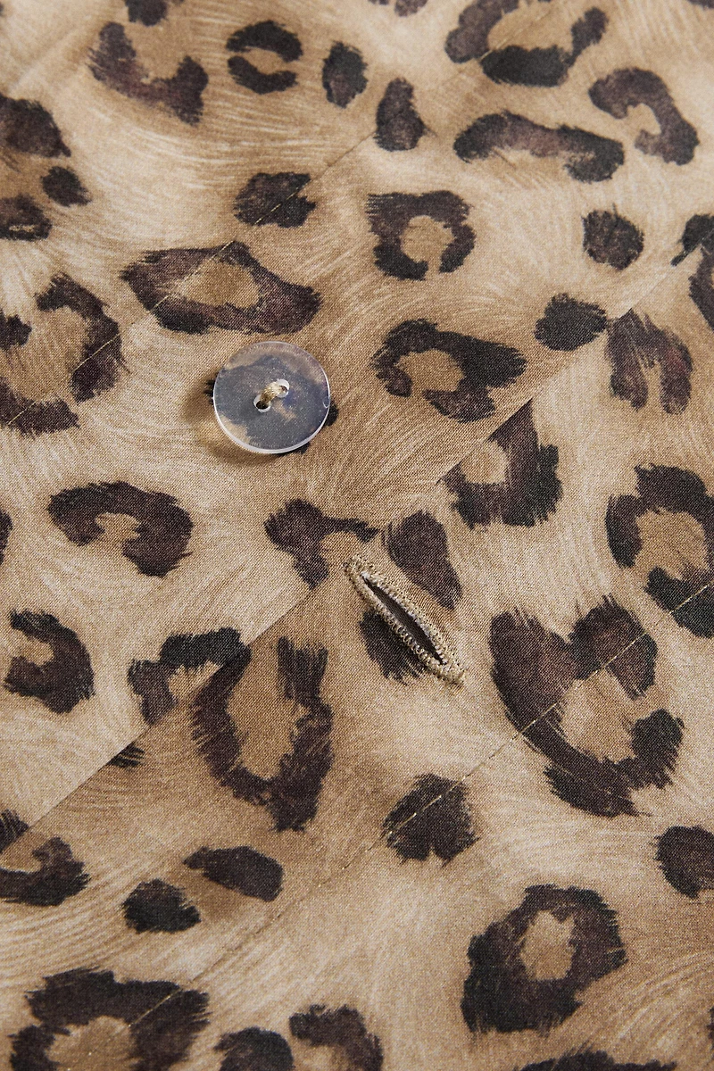 SATEEN DUVET COVER WITH ANIMAL PRINT