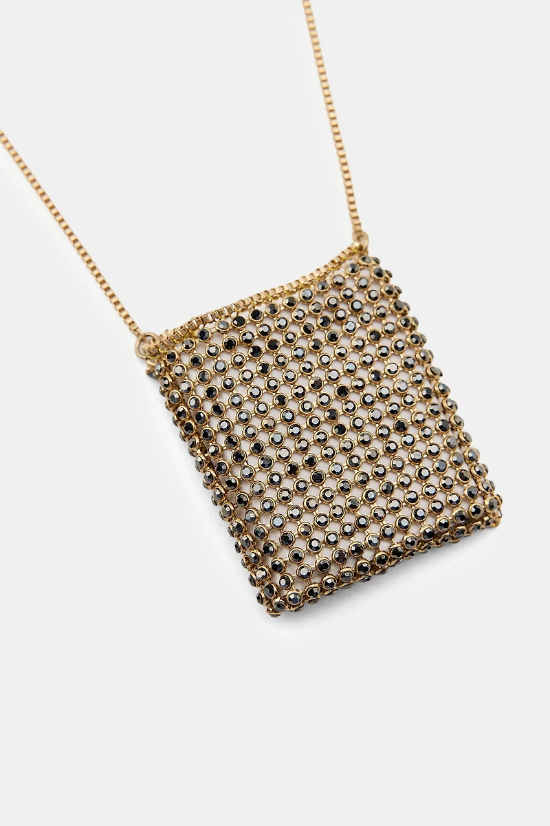 COLLIER SAC AVEC STRASS