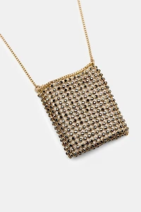 COLLIER SAC AVEC STRASS