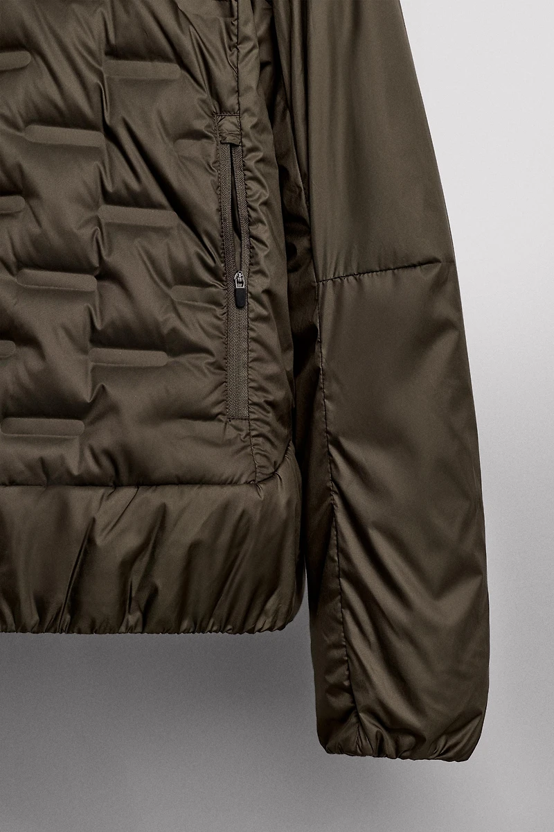 RUNNING FEATHER BLEND PUFFER JACKET
