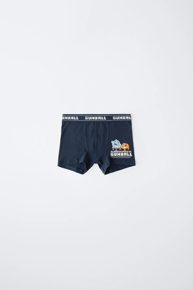 6-14 YEARS/ GUMBALL CARTOON NETWORK™ TWO-PACK BOXER BRIEFS