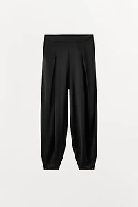 FLOWY SATIN PANTS
