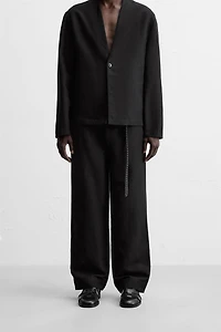 COTTON - LINEN SUIT PANTS