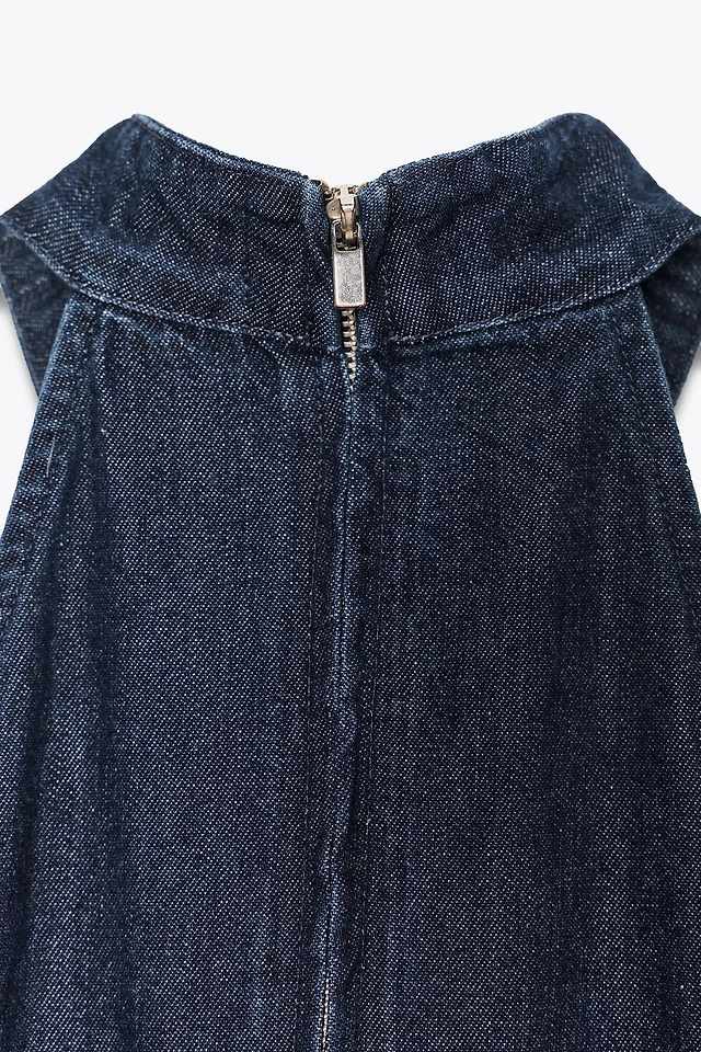 Zara TRF HALTER DENIM DRESS at Bayshore Shopping Centre in Ottawa, ON