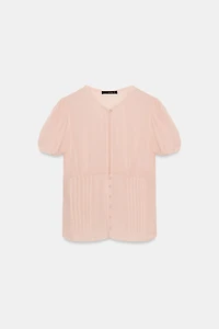 SEMI-SHEER GEORGETTE TOP