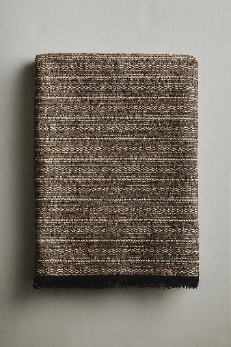COTTON LINEN BLANKET