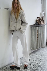 WASHED HERRINGBONE JACKET