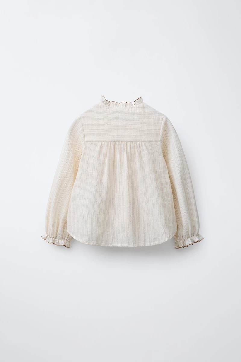 BENSIMON ® X ZARA RUFFLE STRIPED SHIRT