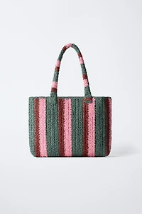 STRIPED TOTE BAG