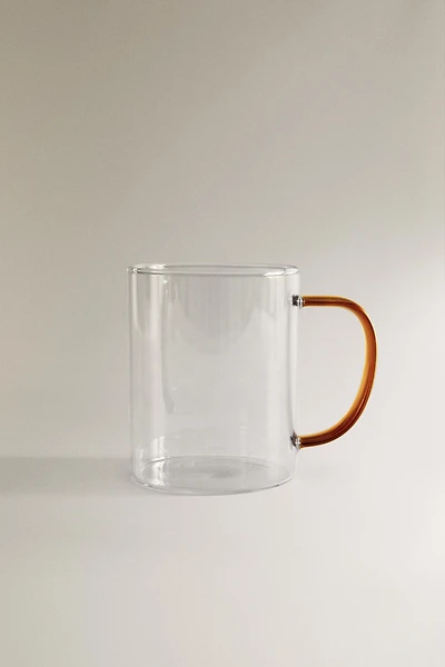 TASSE BOROSILICATE ANSE COLORÉE