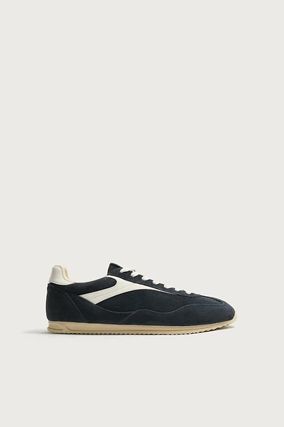 RETRO LEATHER SNEAKERS