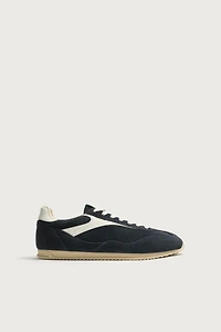 RETRO LEATHER SNEAKERS