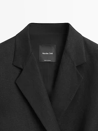 Blazer croisé 100 % lin