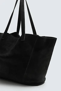LEATHER SHOPPER BAG