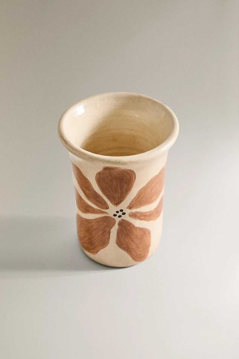 PAINTED FLOWERS VASE