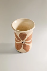 PAINTED FLOWERS VASE