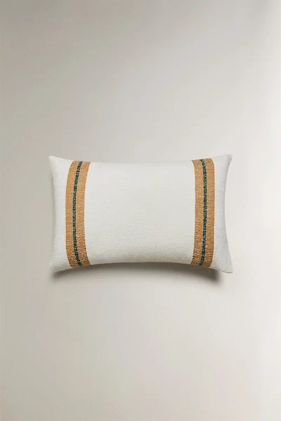 STRIPED THROW PILLOW COVER