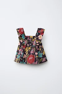FLORAL PRINT TOP MADE WITH LIBERTY FABRIC