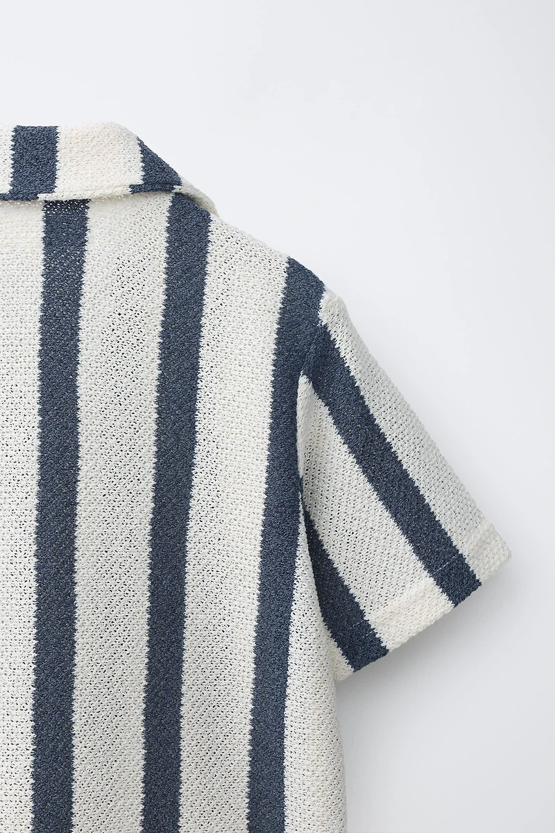 STRIPED KNIT SHIRT