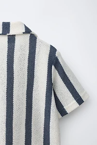 STRIPED KNIT SHIRT
