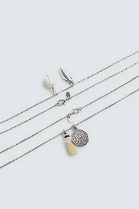PACK OF 2 COMBINED BEADED CHAINS