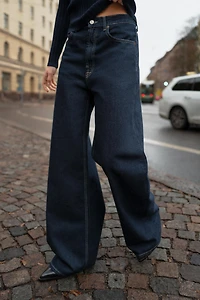 TRF EXTRA WIDE LEG HIGH-WAIST JEANS