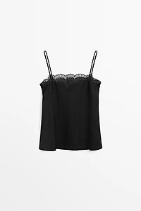 Lace camisole top