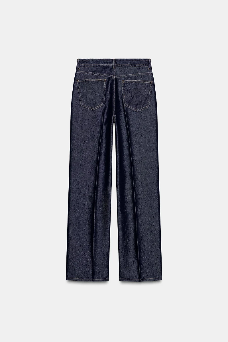 Z1975 STRAIGHT LEG MID-RISE CREASED JEANS