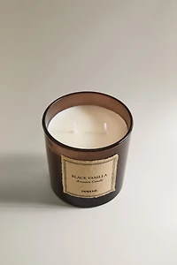 (350 G) BLACK VANILLA SCENTED CANDLE