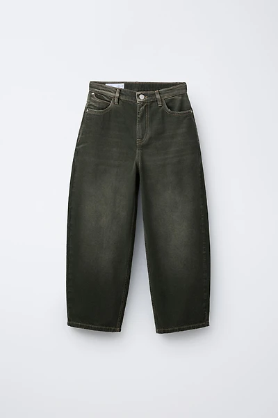 DISTRESSED EFFECT BALLOON JEANS