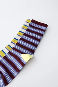 TWO-PACK OF STRIPED LONG SOCKS