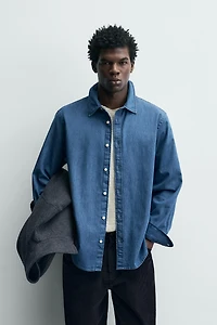 CHEMISE RELAXED FIT EN DENIM