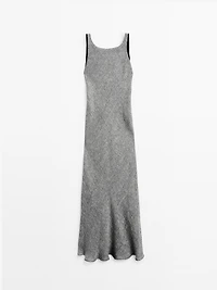 Linen fluid sleeveless dress