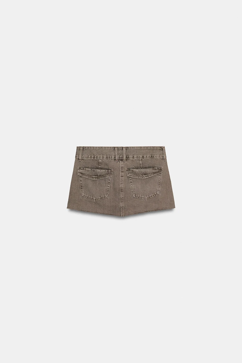 MINI JUPE EN DENIM TRF COULEUR