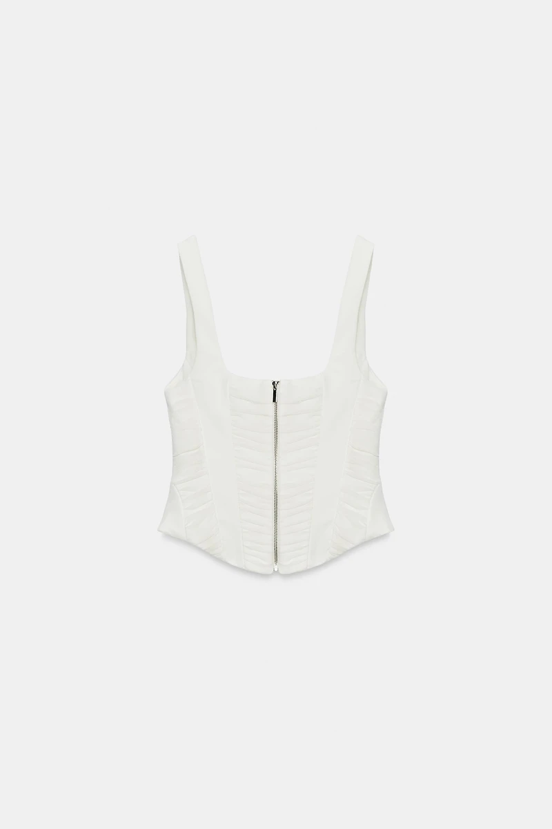 COMBINATION TULLE CORSET TOP