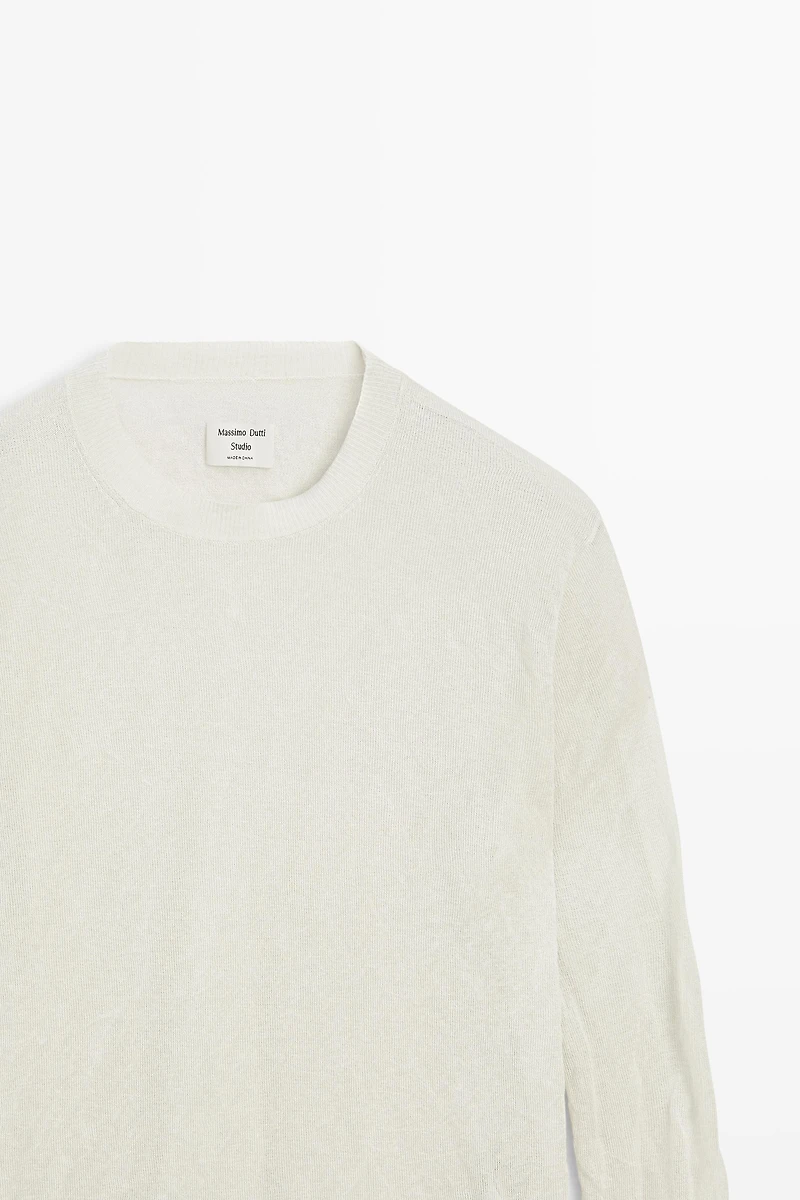 Long sleeve fine knit sweater - STUDIO