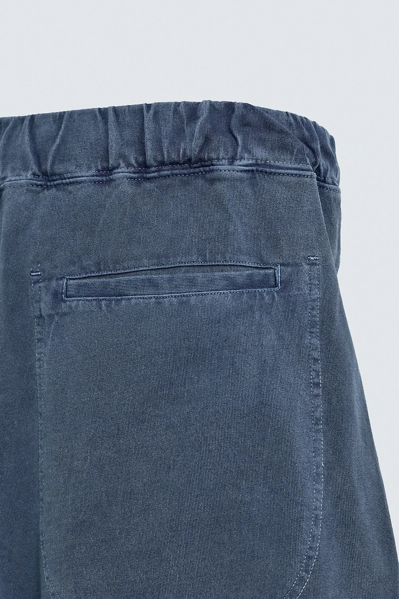 WASHED EFFECT JOGGER SHORTS