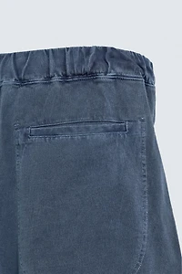 WASHED EFFECT JOGGER SHORTS