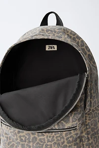 ANIMAL PRINT BACKPACK