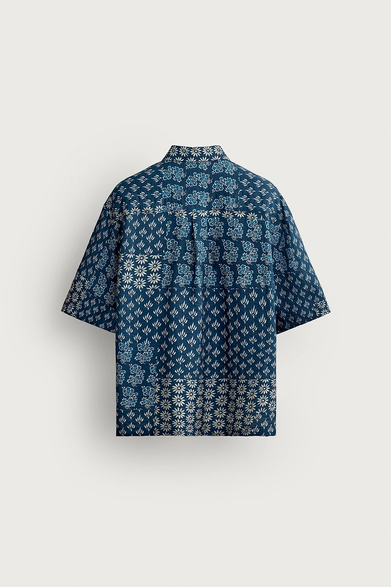CHEMISE RELAXED FIT À IMPRIMÉ PATCHWORK