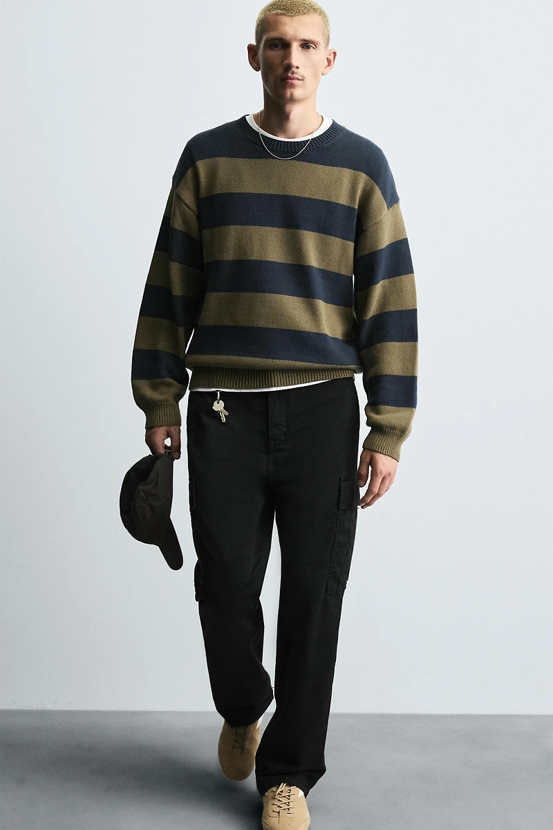 STRAIGHT FIT CARGO PANTS
