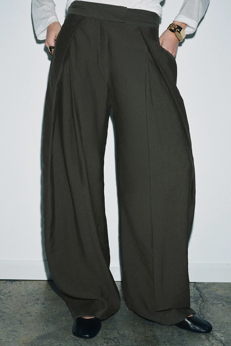 ZW COLLECTION WIDE LEG PLEATED PANTS